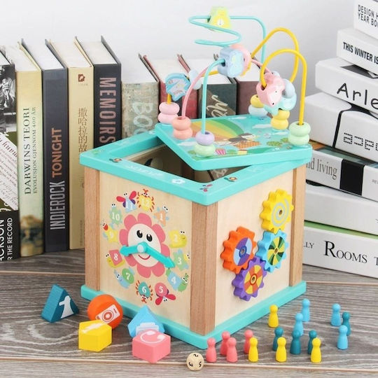 Cub Logic Centru de Activități Multifuncțional 5 în 1 Copii 3 Ani+ Lemn 30×19×19 Cm Multicolor