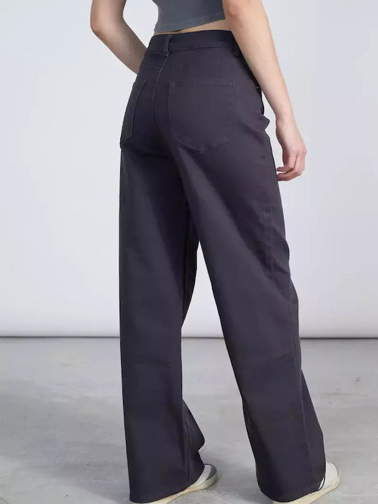 Γυναικείο Jean Παντελόνι σε Relaxed Εφαρμογή Grey