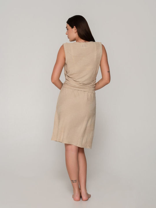 Luna Women's Beachwear Dress Beige