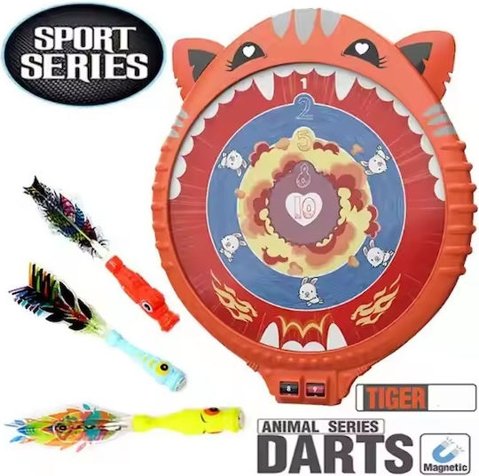 Dart Set Kids 3 Years+ Magnetic Scoreboard 3 Magnetic Darts 25.5x30x2.5 Cm Blue Yellow Red Green
