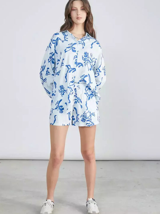 Women's Long Sleeve Shirt Blue