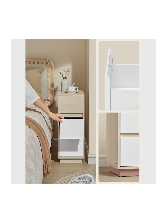Nachttisch Beige 30x25x65cm