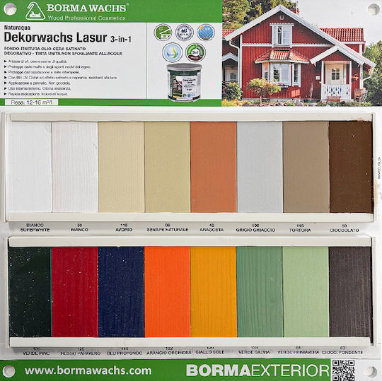 Borma Wachs Naturaqua Wasser Natural Mustard Satin,σατεν 5Es