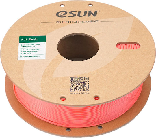 Esun PLA 3D Printer Filament 1.75mm Pink 1kg 1pc Spool
