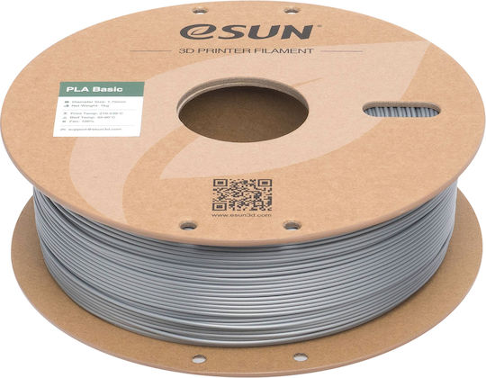 Esun PLA 3D Printer Filament 1.75mm Ασημί 1kg 1τμχ (Spool)