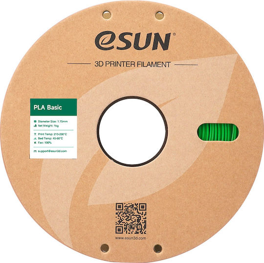 Esun PLA 3D Printer Filament 1.75mm Πράσινο 1kg