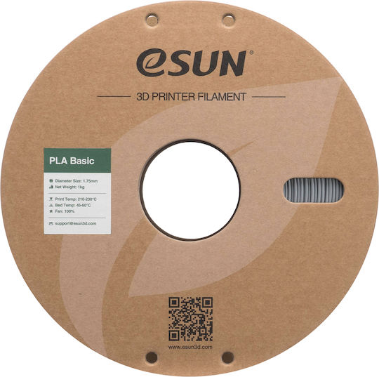 Esun PLA 3D Printer Filament 1.75mm Ασημί 1kg 1τμχ (Spool)