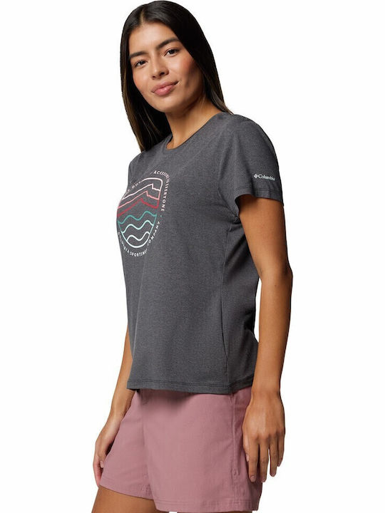 Γυναικείο Αθλητικό T-shirt Γκρι