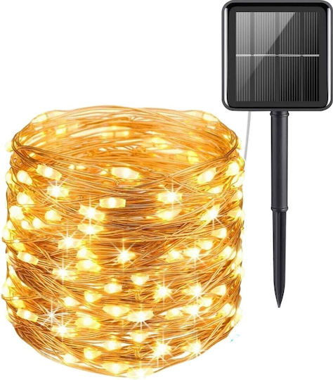 Lightex Hanging Solar Light Garland 4W 100lm Warm White 3000K with Photocell IP65
