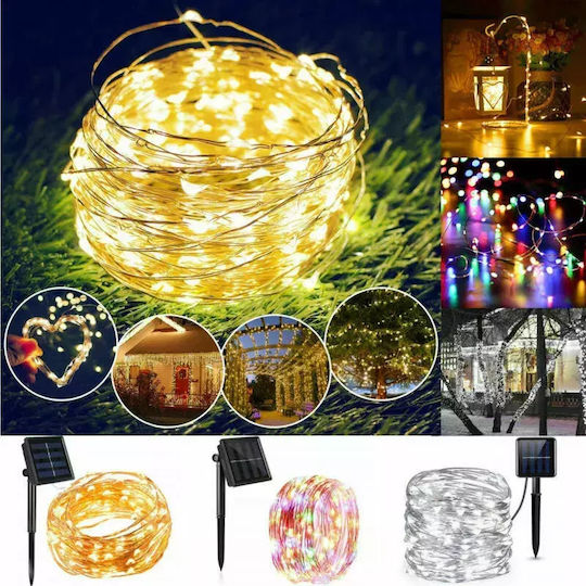 Lightex Hanging Solar Light Garland 4W 100lm RGB with Photocell IP65