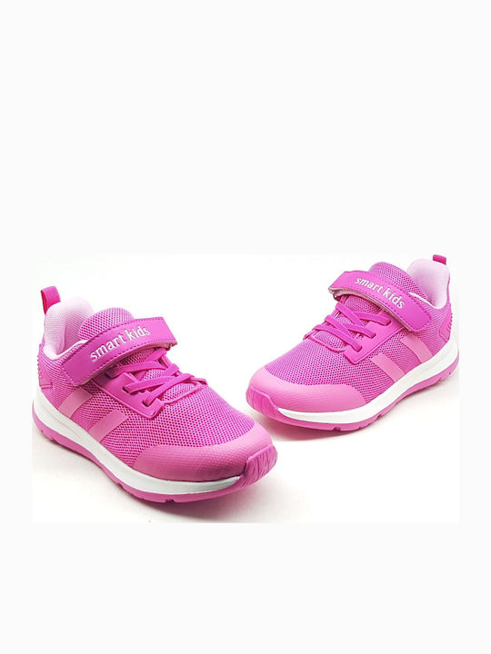 Παιδικά Sneakers με Σκρατς Φούξια