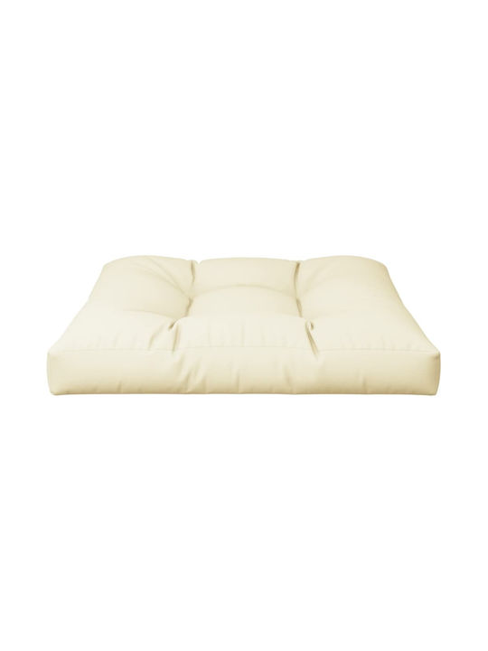 vidaXL Pernă De Bancă Pentru Scaune De Grădină Crem 80x80cm