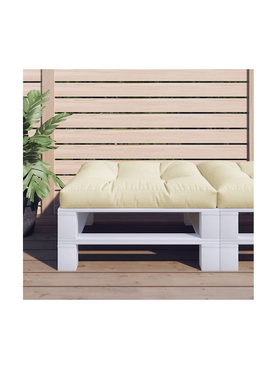 vidaXL Pernă De Bancă Pentru Scaune De Grădină Crem 80x80cm