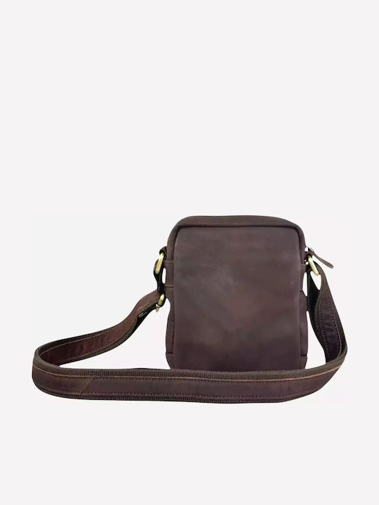 Leather Men's Bag Shoulder / Crossbody Brown
