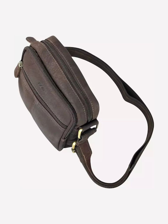 Leather Men's Bag Shoulder / Crossbody Brown
