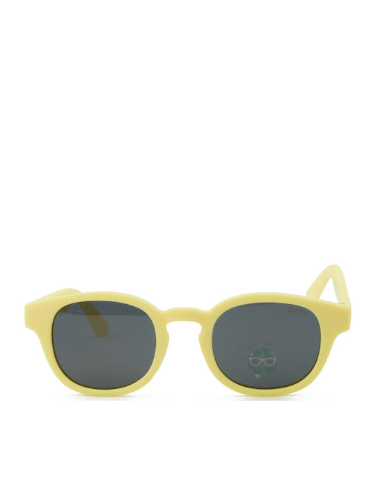 Okky Square Kids Sunglasses with Polarized Mirror Lens Yellow for 3-10 Years