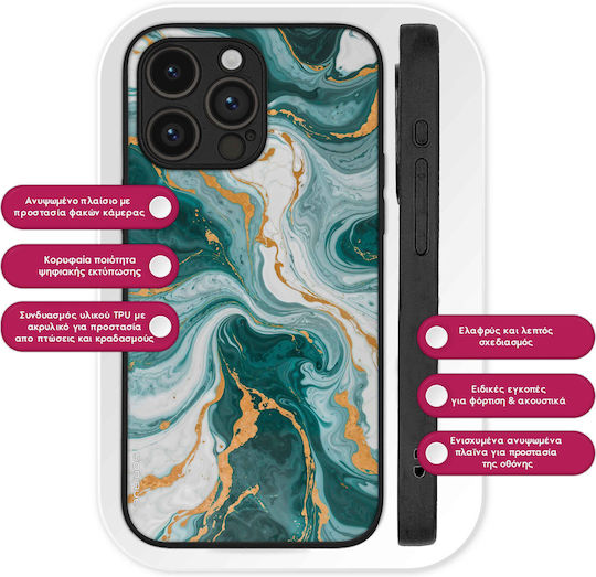 Sonique Marble Series Case for Motorola Moto G54 5G Moto G54 5G Power Green 01