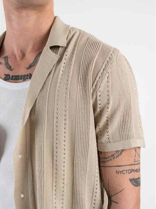 Kurzärmlig Hemd Beige