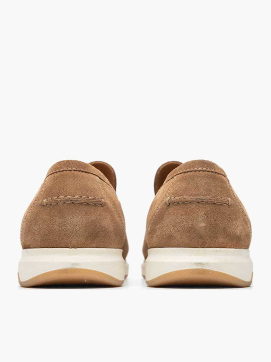 Δερμάτινα Ανδρικά Loafers σε Ταμπά Χρώμα