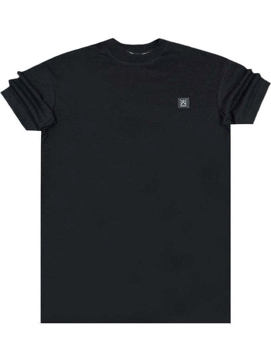 Men's Short Sleeve Blouse Vinyl Art Clothing 75930-01 Sizzle Lips Oversized Tee Black