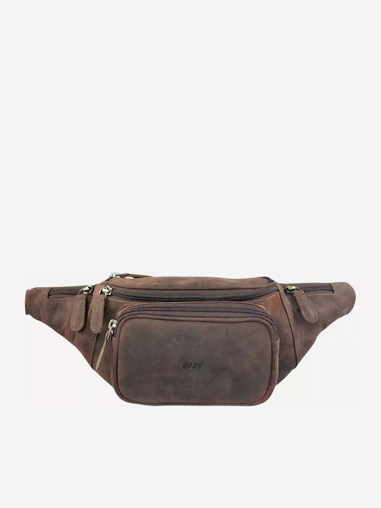 Leather Waist Bag Brown