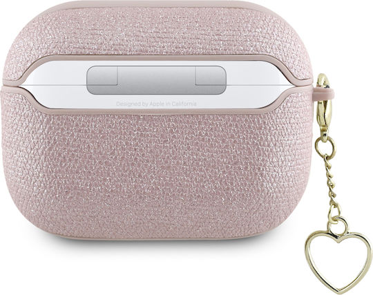 Guess Charm Θήκη Σιλικόνης σε Ροζ χρώμα για Apple AirPods Pro 2