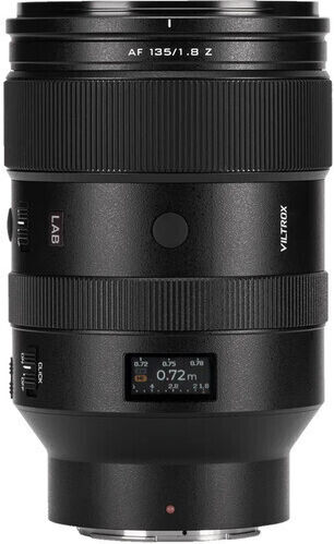 Viltrox Full Frame Φωτογραφικός Φακός AF 135mm f/1.8 LAB Z Σταθερός για Nikon Z Mount Μαύρος
