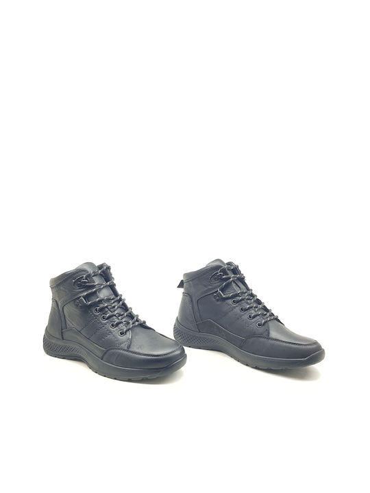 Leather Black Men's Boots