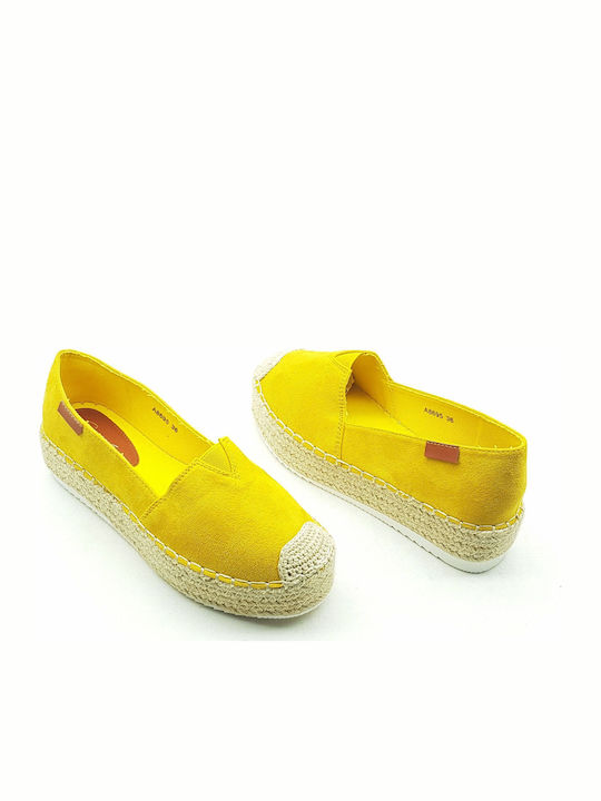 Damen Espadrilles in Gelb Farbe