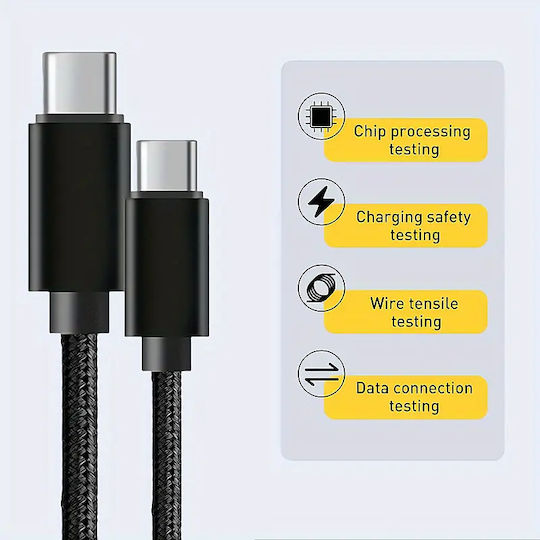 Panora USB 2.0 Cable USB-C male - USB-C Ροζ 1m 14235