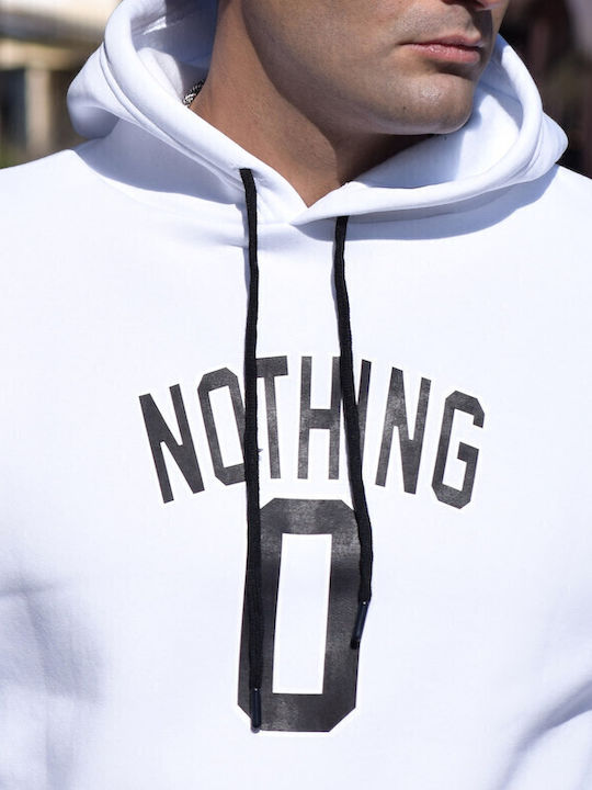 Sweatshirt with Hood White