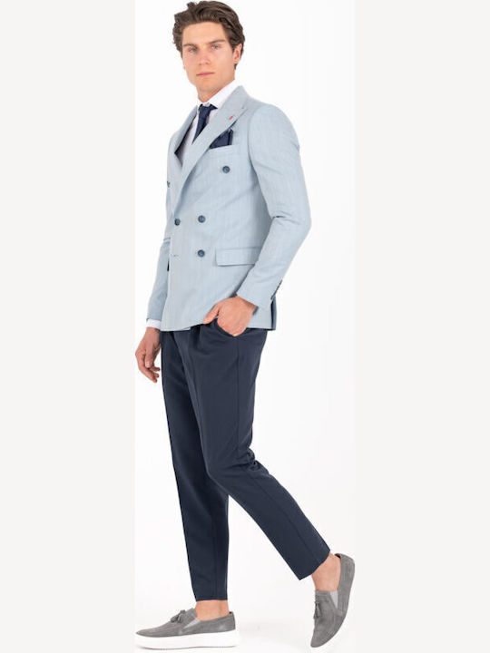 Men's Suit Jacket Slim Fit Light Blue