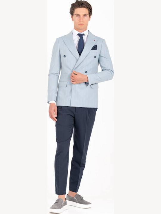 Men's Suit Jacket Slim Fit Light Blue