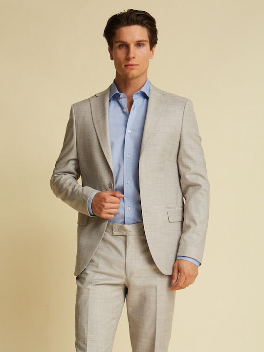 Men's Suit Jacket Khaki
