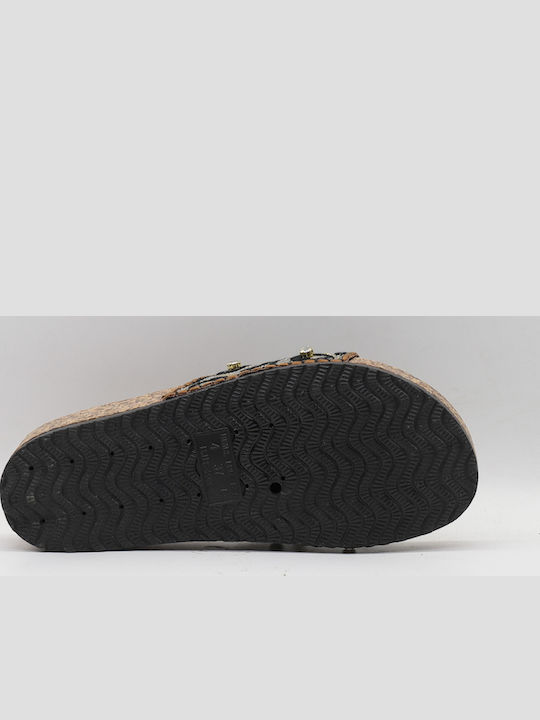 Women's Flat Sandals Anatomic in Black Color
