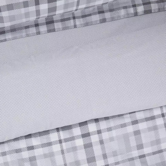 Das Home Сет Чаршафи с Ластик 170x200+35см. Casual 5431 Сив 4бр