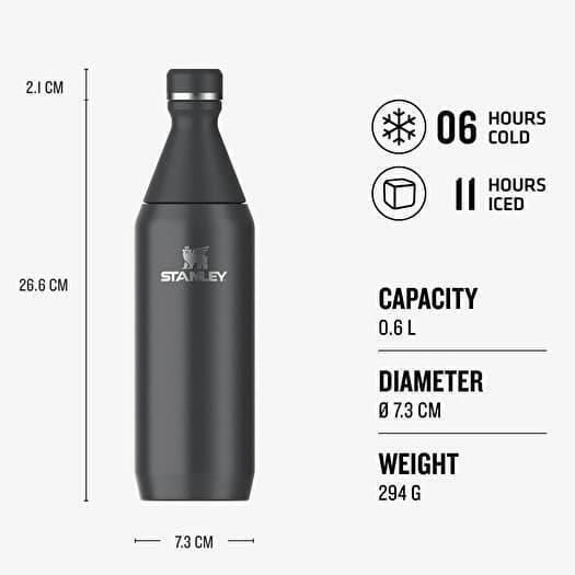 Stanley Bottle Thermos Stainless Steel BPA Free 600ml Black