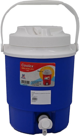 Sidirela Container with Faucet Thermos Plastic 4lt Blue E-1278