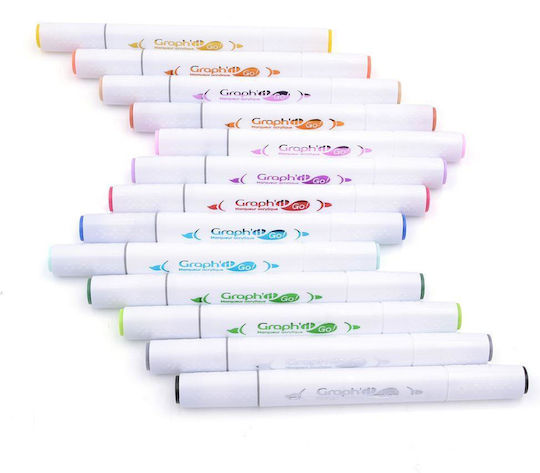 Graph' it Acrylic Markers Assorted Colors 48pcs