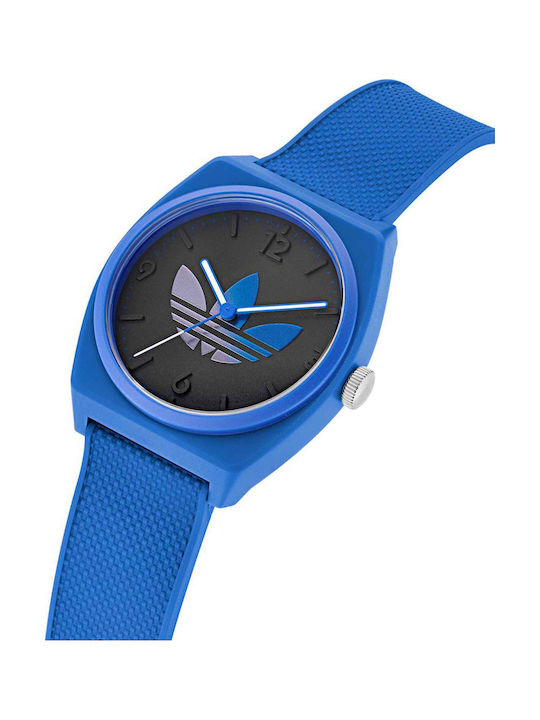 adidas Project Two Ανδρικό Ρολόι Μπαταρίας με Μπλε Καουτσούκ Λουράκι