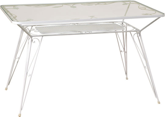 Трапезна Ковано желязо Стабилна 140x70x73бр Galvanized Трапезна Ковано желязо Стабилна 140x70x73бр Galvanized