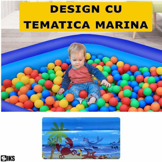 Kinder Pool PVC Aufblasbar 290x172x54cm Blau