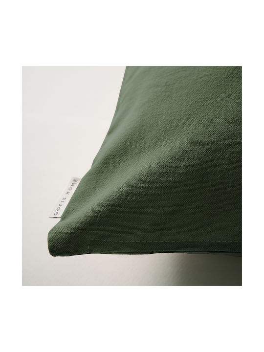 Gofis Home Decorative Pillow Case Everly 100% Cotton Mineral Green 386 30x45cm