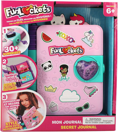 Fanatics Funlockets Secret Diary for Age 6+ (Miscellaneous Designs)