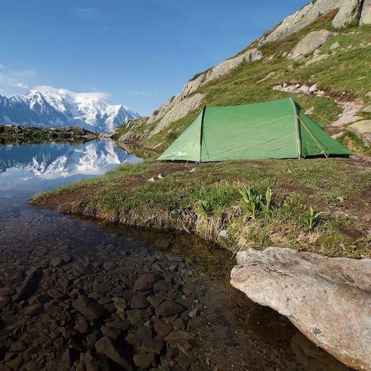 Vango Soul 200 Cort Camping Tunel Verde cu Dublu Strat 4 Sezoane pentru 2 Persoane 270x130x95cm Albastru închis
