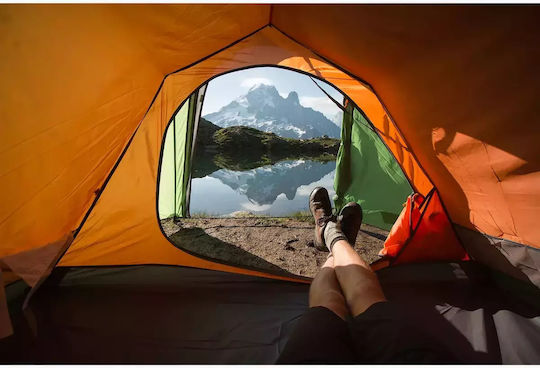 Vango Soul 200 Cort Camping Tunel Verde cu Dublu Strat 4 Sezoane pentru 2 Persoane 270x130x95cm Albastru închis