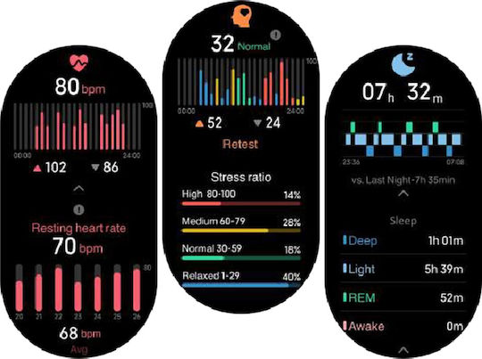 Motorola Moto Watch 120 Aluminium 50mm with Heart Rate Monitor (Black)