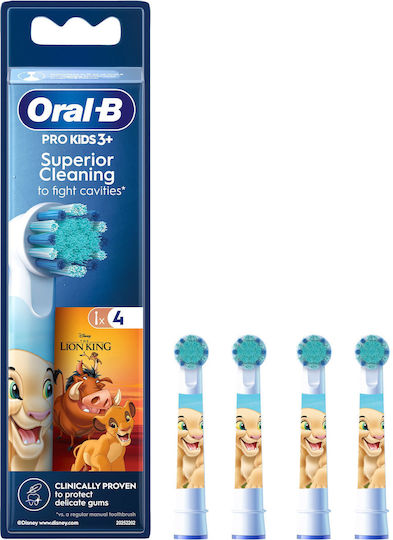 Oral-B Electric Toothbrush Replacement Heads 4 Pieces for 3+ Years
