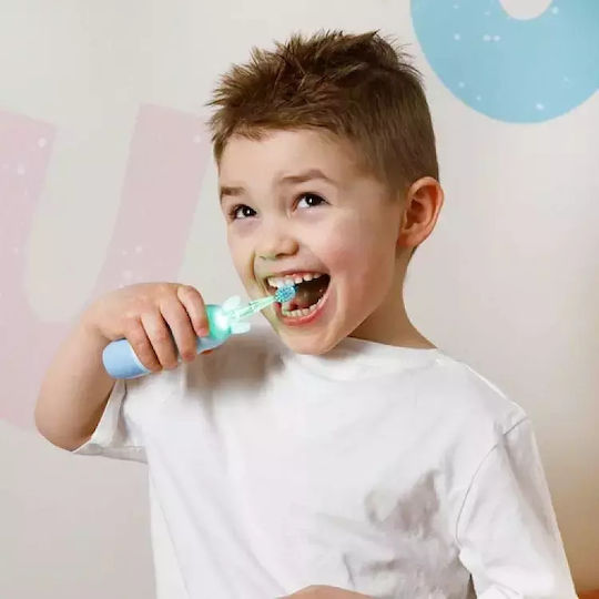 innoGio GIOrabbit Children's Electric Toothbrush with Chronograph for 2+ Years Rabbit with Replacement Heads