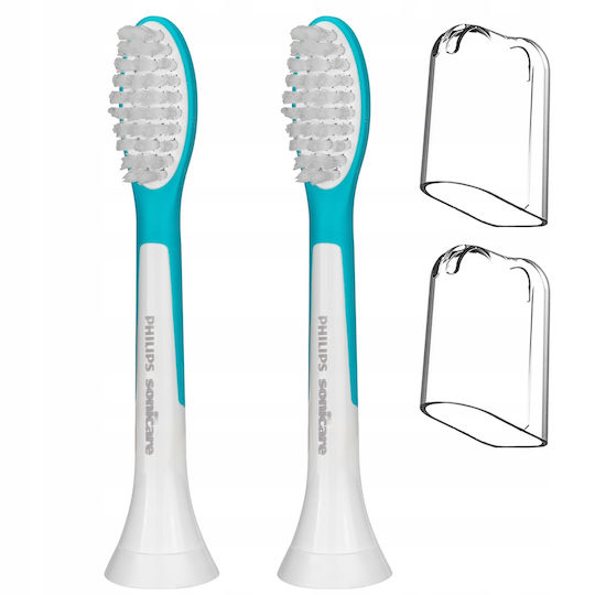 Philips Replacement Heads for Sonicare Sensitive Electric Toothbrush 2 Pieces for 7+ Years Green